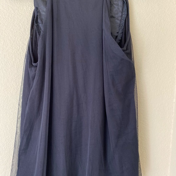 Mango Suit: Navy Racerback  Statement Sequin top:L - Picture 6 of 8